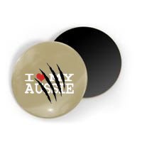 Funny Australian Shepherd I Love My Aussie Funny Aussie Magnet