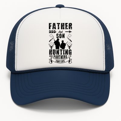 Father And Son Hunting Buddies Dad And Son Hunting Buddy Funny Gift Trucker Hat