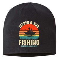 Father And Son Fishing Partner For Life Retro Matching Dad Sustainable Beanie