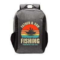 Father And Son Fishing Partner For Life Retro Matching Dad Vector Backpack