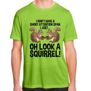 Funny Adhd Squirrel Design Chipmunk Pet Lovers Gift Adult ChromaSoft Performance T-Shirt