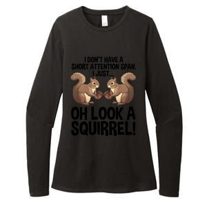 Funny Adhd Squirrel Design Chipmunk Pet Lovers Gift Womens CVC Long Sleeve Shirt