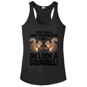 Funny Adhd Squirrel Design Chipmunk Pet Lovers Gift Ladies PosiCharge Competitor Racerback Tank