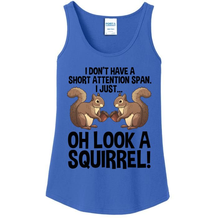 Funny Adhd Squirrel Design Chipmunk Pet Lovers Gift Ladies Essential Tank