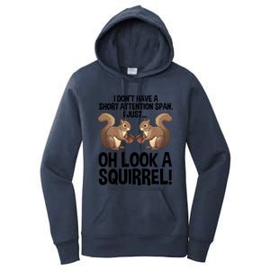 Funny Adhd Squirrel Design Chipmunk Pet Lovers Gift Women's Pullover Hoodie