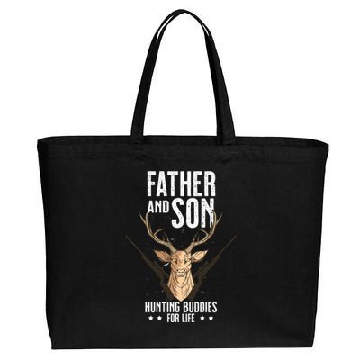 Father And Son Hunting Buddies For Life Gift Cotton Canvas Jumbo Tote