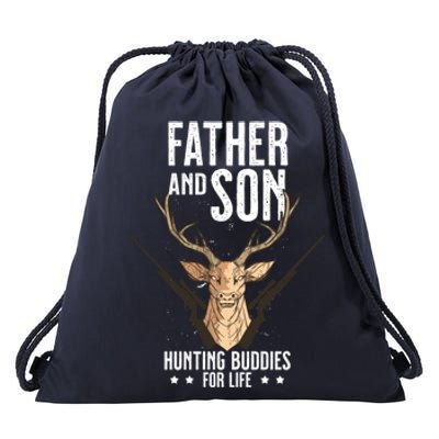 Father And Son Hunting Buddies For Life Gift Drawstring Bag