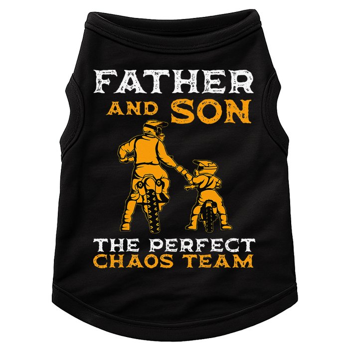 Father And Son Team Fathers Day Doggie Tank