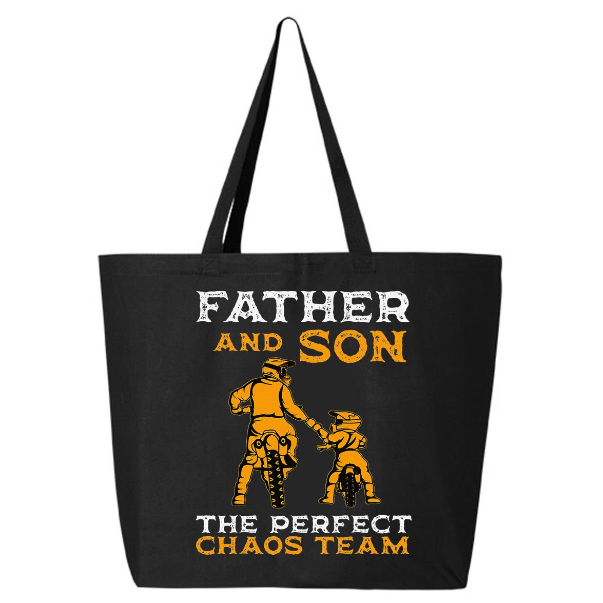 Father And Son Team Fathers Day 25L Jumbo Tote
