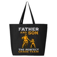 Father And Son Team Fathers Day 25L Jumbo Tote