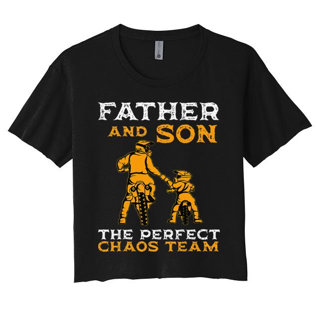 Father And Son Team Fathers Day Crop Top