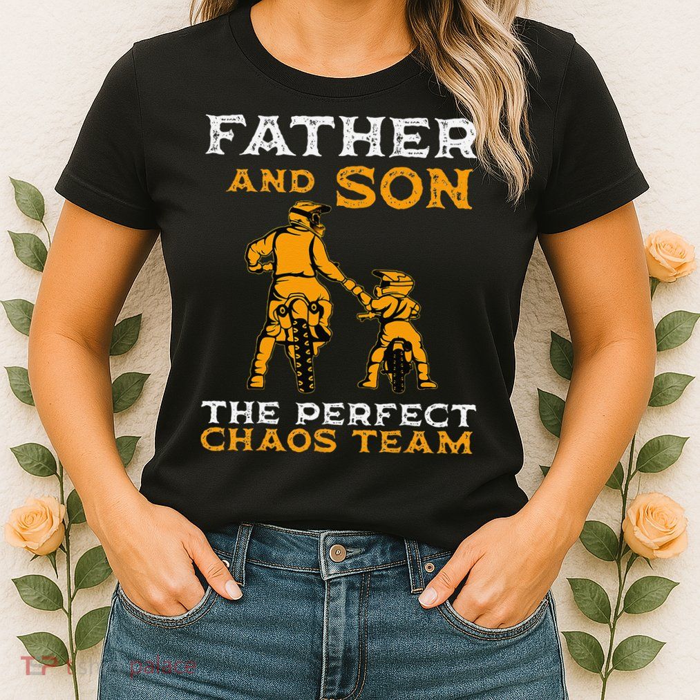Father And Son Team Fathers Day Womens T-Shirt