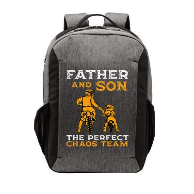 Father And Son Team Fathers Day Vector Backpack