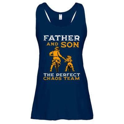 Father And Son Team Fathers Day Ladies Essential Flowy Tank