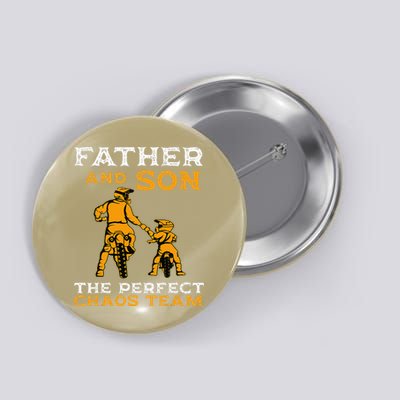 Father And Son Team Fathers Day Button