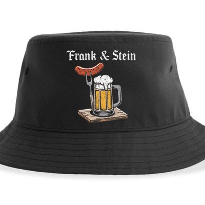 Frank And Stein German Beer Drinking Oktoberfest Sustainable Bucket Hat