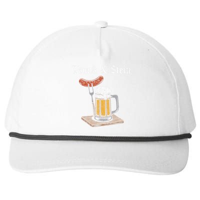 Frank And Stein German Beer Drinking Oktoberfest Snapback Five-Panel Rope Hat