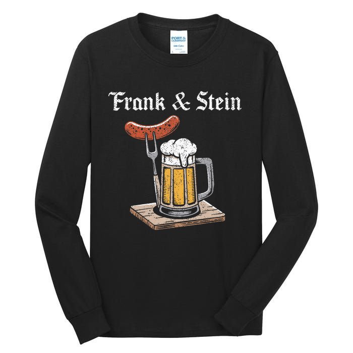 Frank And Stein German Beer Drinking Oktoberfest Tall Long Sleeve T-Shirt