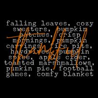 Fall Autumn Season Thankful Quote Womens T-Shirt