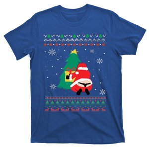 Funny Adult Santa's Whale Tail Thongs Ugly Christmas Sweater  T-Shirt