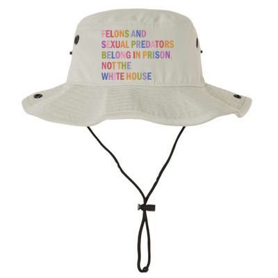 Felons And Sexual Predators Belong In Prison Not The White House Bucket Hat