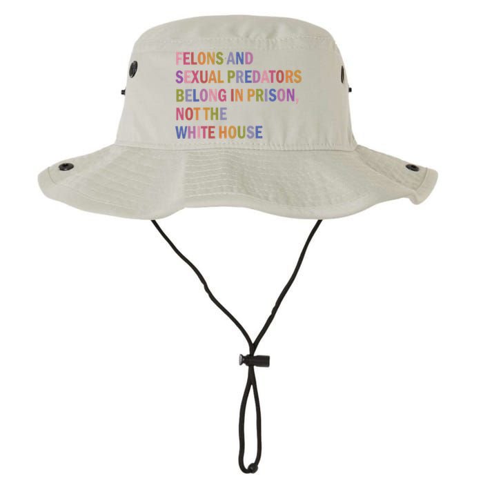 Felons And Sexual Predators Belong In Prison Not The White House Bucket Hat