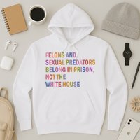 Felons And Sexual Predators Belong In Prison Not The White House Hoodie