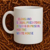 Felons And Sexual Predators Belong In Prison Not The White House Mug