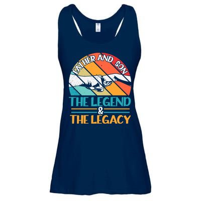 Father And Son The Legend The Legacy Retro Vintage Ladies Essential Flowy Tank