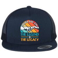 Father And Son The Legend The Legacy Retro Vintage Flat Bill Trucker Hat