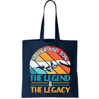 Father And Son The Legend The Legacy Retro Vintage Bag