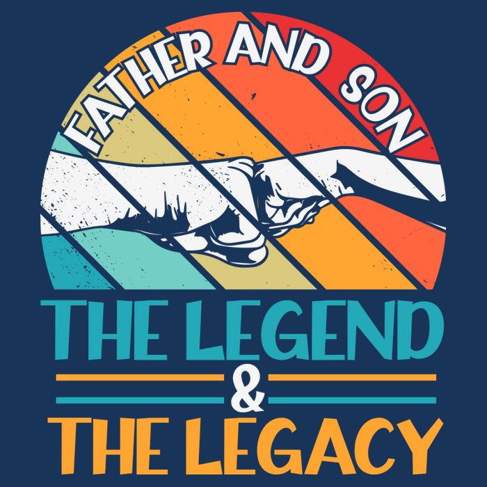 Father And Son The Legend The Legacy Retro Vintage Bag