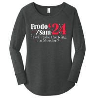 Frodo And Sam 2024 I Will Take The Ring To Mordor 2024 Women's Perfect Tri Tunic Long Sleeve Shirt