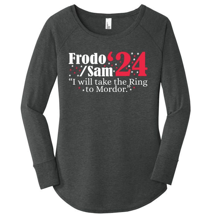 Frodo And Sam 2024 I Will Take The Ring To Mordor 2024 Women's Perfect Tri Tunic Long Sleeve Shirt