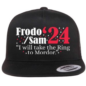 Frodo And Sam 2024 I Will Take The Ring To Mordor 2024 Flat Bill Trucker Hat