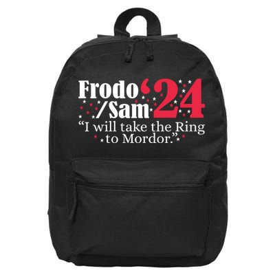 Frodo And Sam 2024 I Will Take The Ring To Mordor 2024 16 in Basic Backpack