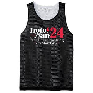 Frodo And Sam 2024 I Will Take The Ring To Mordor 2024 Mesh Reversible Basketball Jersey Tank