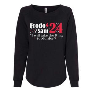 Frodo And Sam 2024 I Will Take The Ring To Mordor 2024 Womens California Wash Sweatshirt