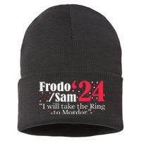 Frodo And Sam 2024 I Will Take The Ring To Mordor 2024 Sustainable Knit Beanie