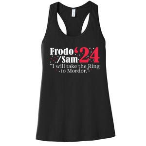 Frodo And Sam 2024 I Will Take The Ring To Mordor 2024 Women's Racerback Tank