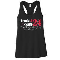 Frodo And Sam 2024 I Will Take The Ring To Mordor 2024 Women's Racerback Tank