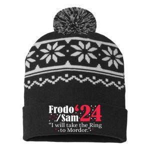 Frodo And Sam 2024 I Will Take The Ring To Mordor 2024 USA-Made Snowflake Beanie