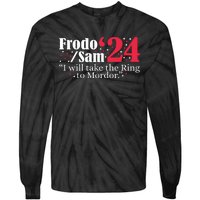 Frodo And Sam 2024 I Will Take The Ring To Mordor 2024 Tie-Dye Long Sleeve Shirt