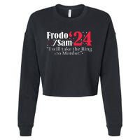 Frodo And Sam 2024 I Will Take The Ring To Mordor 2024 Cropped Pullover Crew