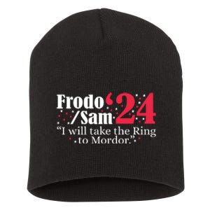 Frodo And Sam 2024 I Will Take The Ring To Mordor 2024 Short Acrylic Beanie