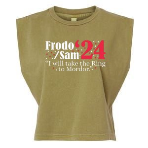 Frodo And Sam 2024 I Will Take The Ring To Mordor 2024 Garment-Dyed Women's Muscle Tee