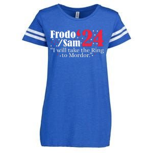 Frodo And Sam 2024 I Will Take The Ring To Mordor 2024 Enza Ladies Jersey Football T-Shirt