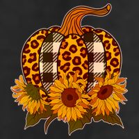 Fashion Autumn Leopard Buffalo Plaid Pumpkin 7 Panel Mesh Trucker Snapback Hat