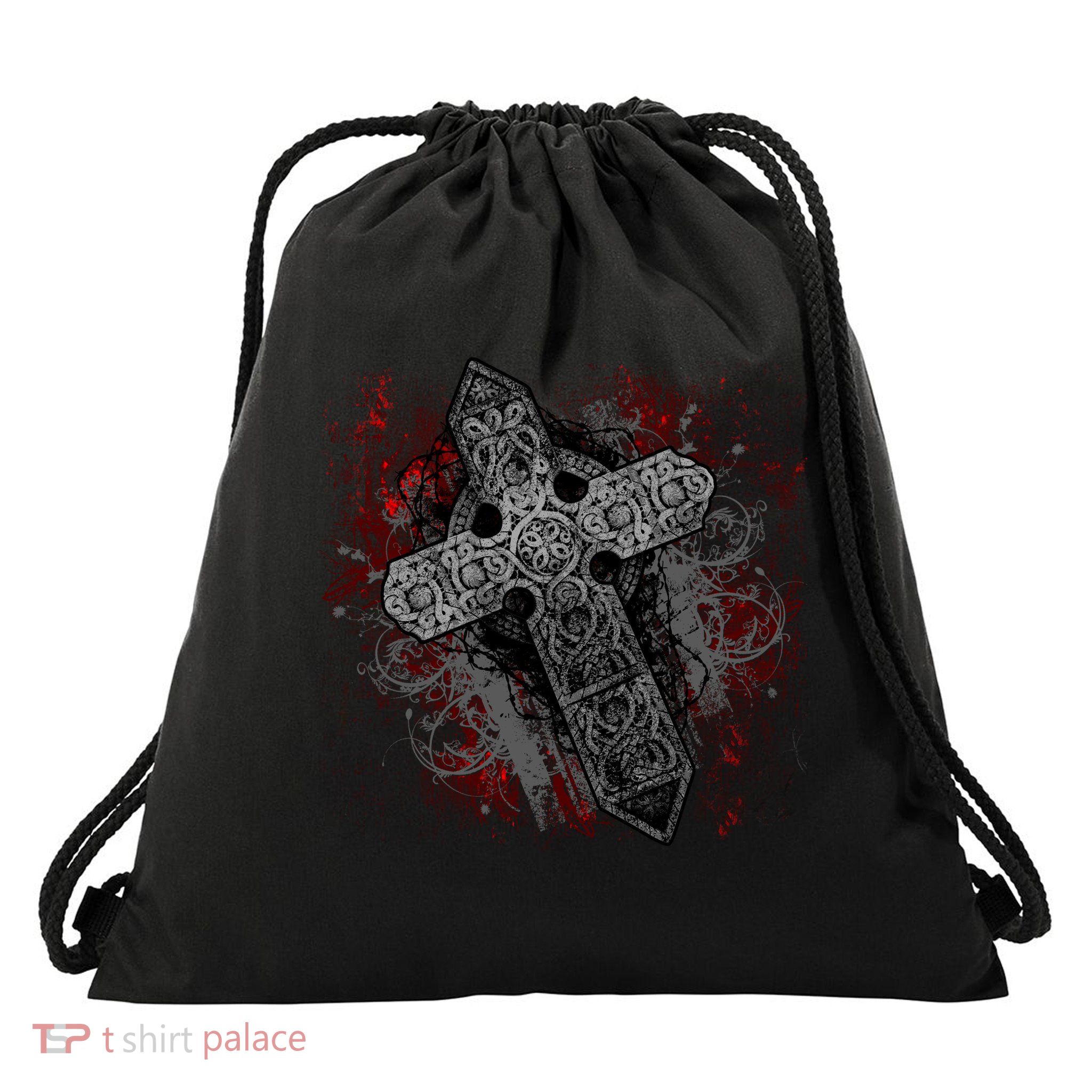 Fashion Cross Drawstring Bag
