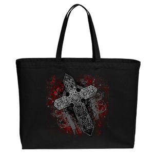 Fashion Cross Cotton Canvas Jumbo Tote